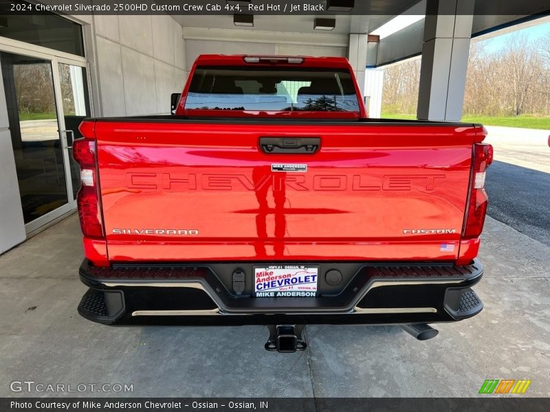 Red Hot / Jet Black 2024 Chevrolet Silverado 2500HD Custom Crew Cab 4x4