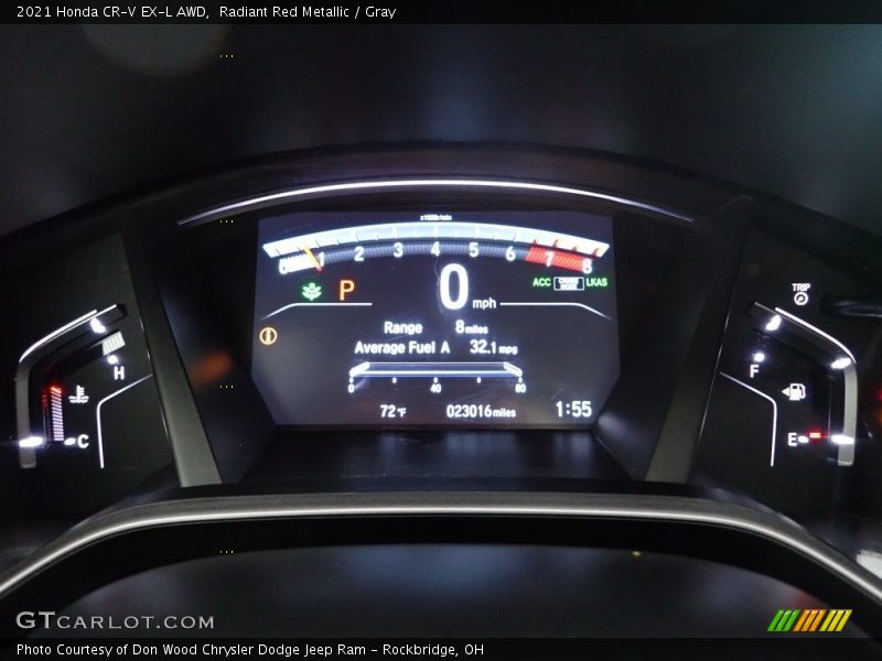 Radiant Red Metallic / Gray 2021 Honda CR-V EX-L AWD
