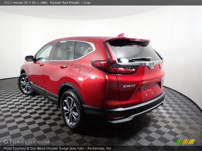 Radiant Red Metallic / Gray 2021 Honda CR-V EX-L AWD
