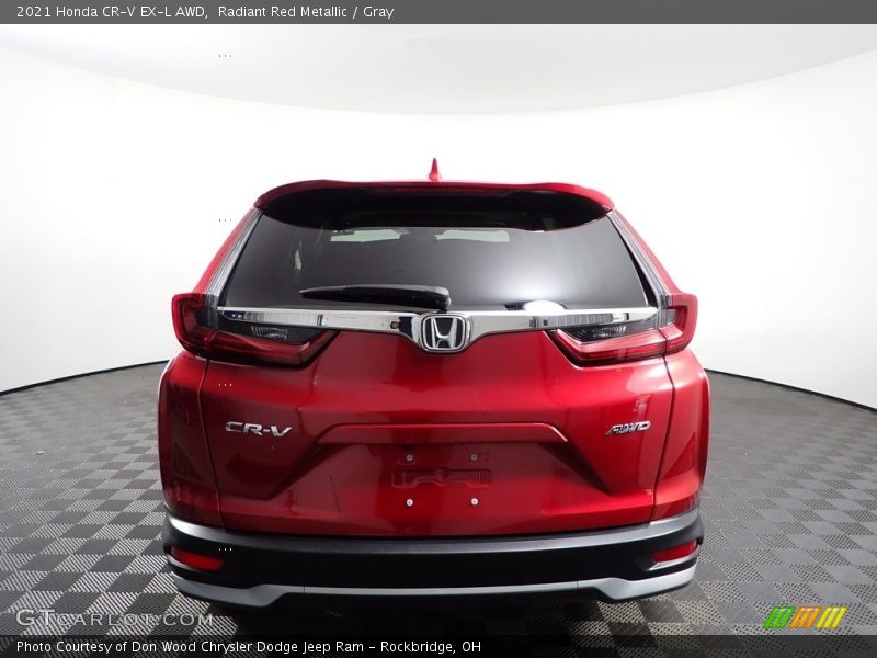 Radiant Red Metallic / Gray 2021 Honda CR-V EX-L AWD