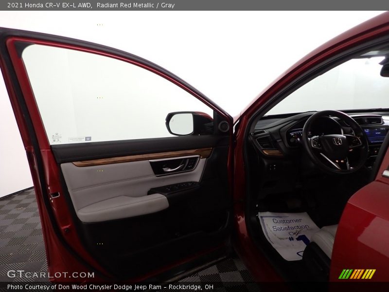 Radiant Red Metallic / Gray 2021 Honda CR-V EX-L AWD