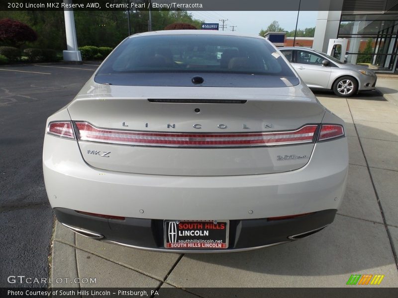 Ceramic Pearl / Ebony/Terracotta 2020 Lincoln MKZ Reserve AWD