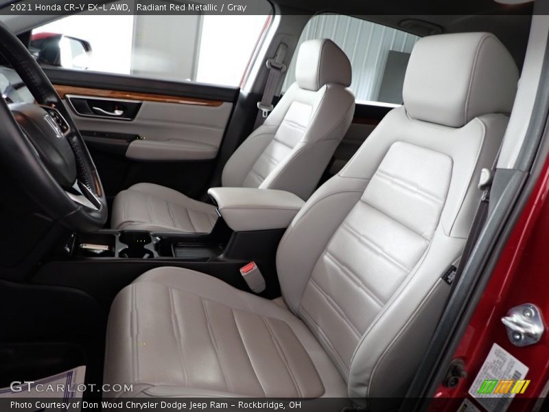 Radiant Red Metallic / Gray 2021 Honda CR-V EX-L AWD