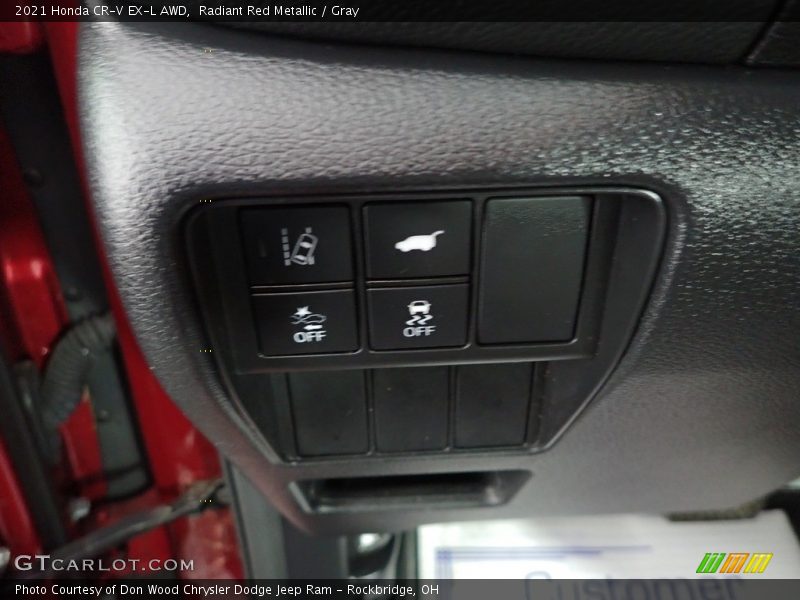 Radiant Red Metallic / Gray 2021 Honda CR-V EX-L AWD