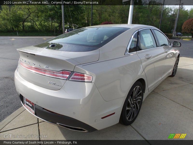 Ceramic Pearl / Ebony/Terracotta 2020 Lincoln MKZ Reserve AWD