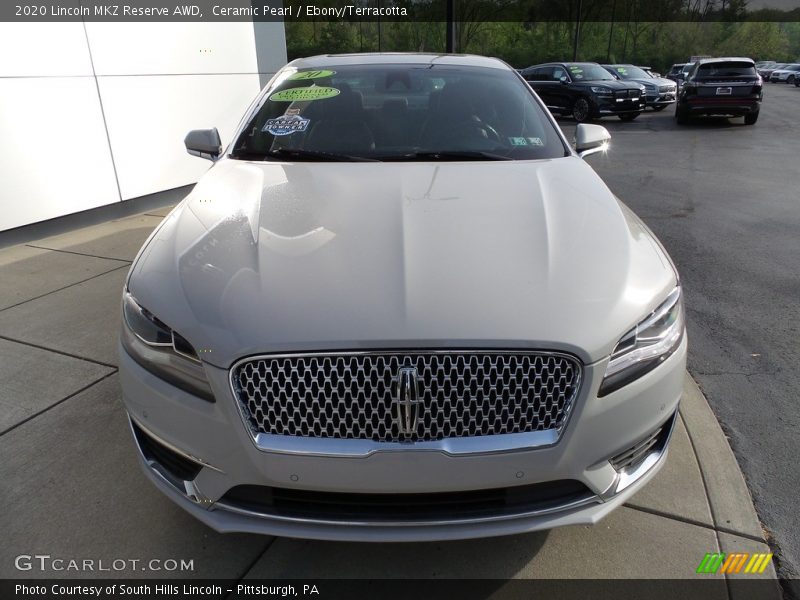 Ceramic Pearl / Ebony/Terracotta 2020 Lincoln MKZ Reserve AWD