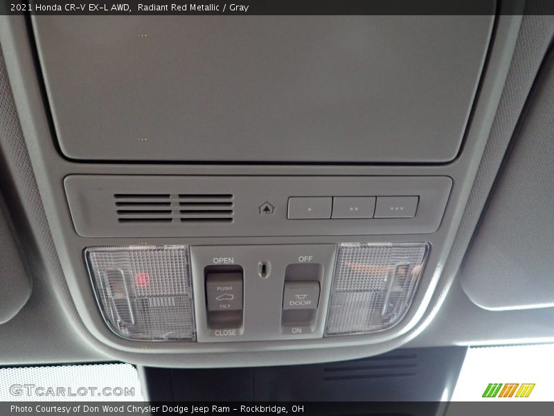 Radiant Red Metallic / Gray 2021 Honda CR-V EX-L AWD