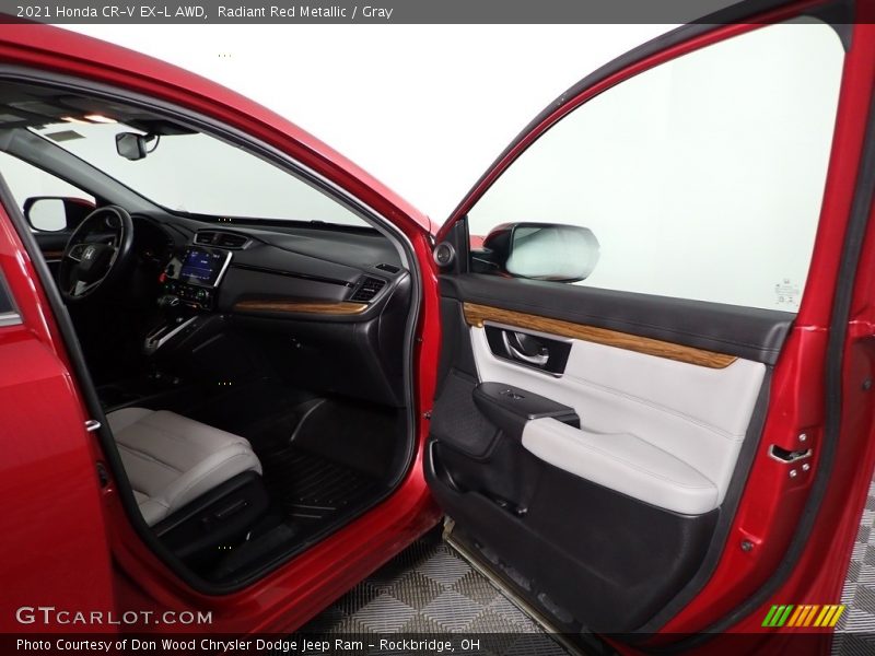 Radiant Red Metallic / Gray 2021 Honda CR-V EX-L AWD