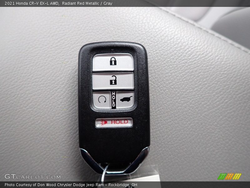 Radiant Red Metallic / Gray 2021 Honda CR-V EX-L AWD