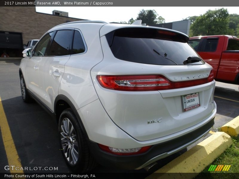 White Platinum / Cappuccino 2017 Lincoln MKC Reserve AWD