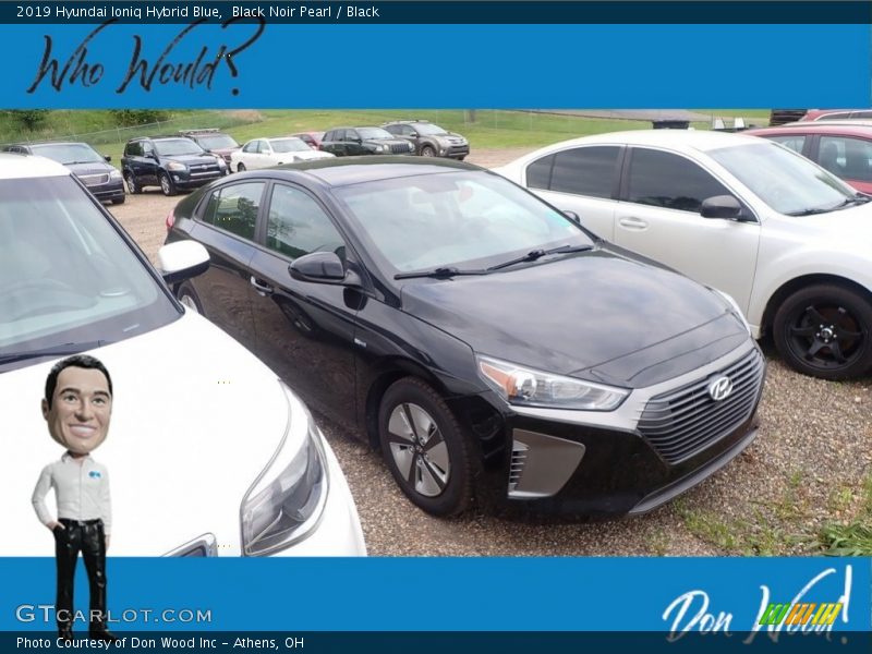 Black Noir Pearl / Black 2019 Hyundai Ioniq Hybrid Blue