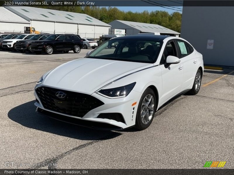 Quartz White / Dark Gray 2020 Hyundai Sonata SEL