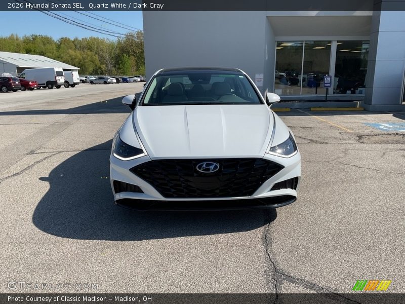 Quartz White / Dark Gray 2020 Hyundai Sonata SEL