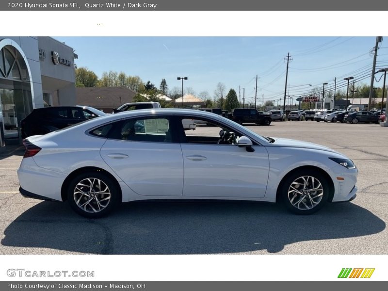 Quartz White / Dark Gray 2020 Hyundai Sonata SEL