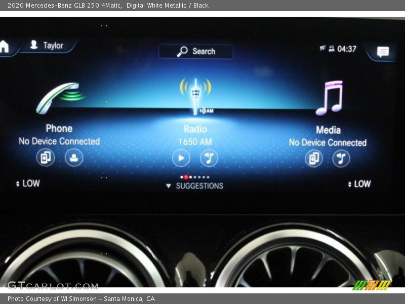 Digital White Metallic / Black 2020 Mercedes-Benz GLB 250 4Matic