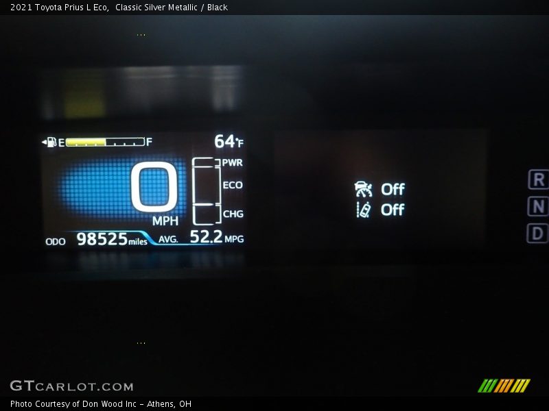 Classic Silver Metallic / Black 2021 Toyota Prius L Eco