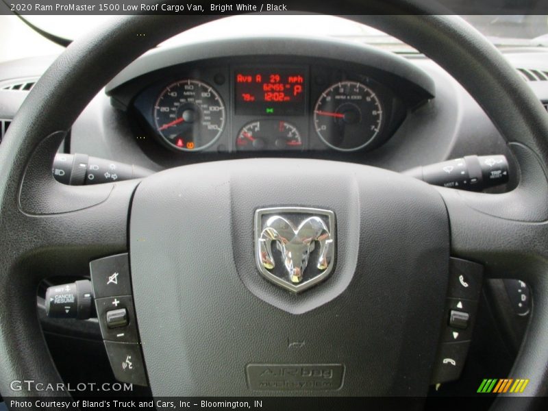 Bright White / Black 2020 Ram ProMaster 1500 Low Roof Cargo Van