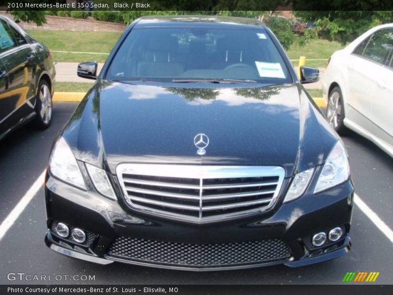 Black / Black 2010 Mercedes-Benz E 350 Sedan