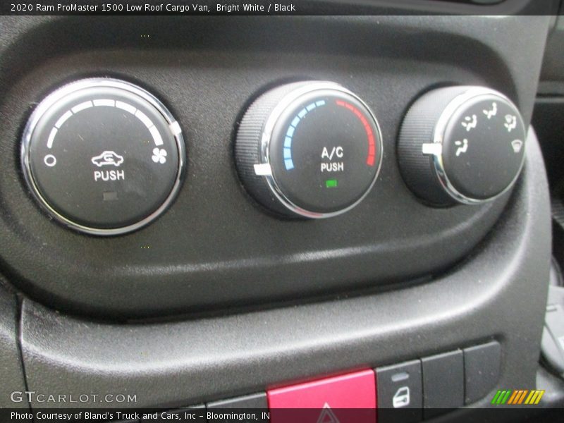 Bright White / Black 2020 Ram ProMaster 1500 Low Roof Cargo Van