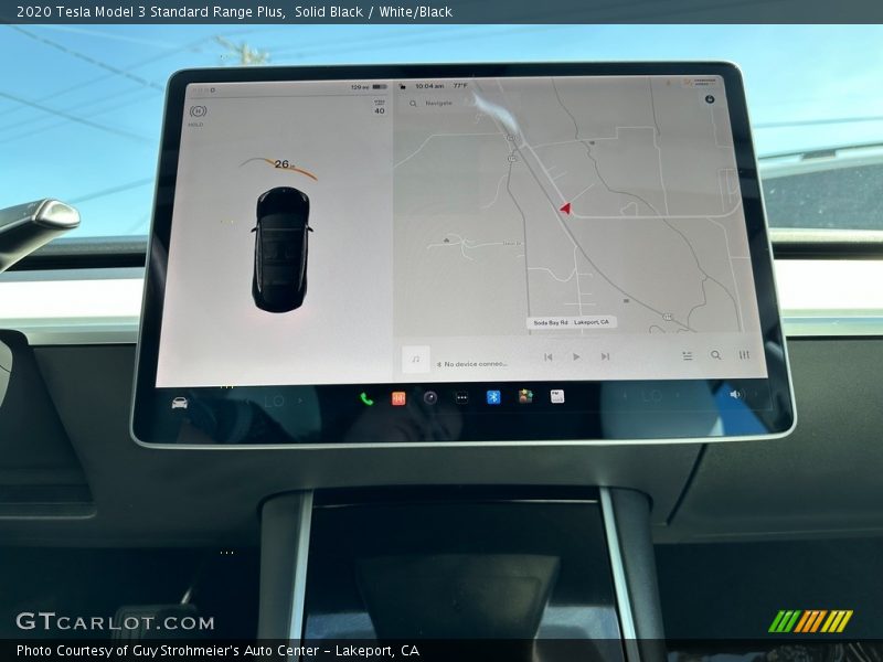 Solid Black / White/Black 2020 Tesla Model 3 Standard Range Plus