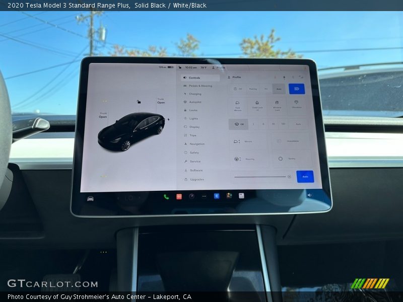 Solid Black / White/Black 2020 Tesla Model 3 Standard Range Plus