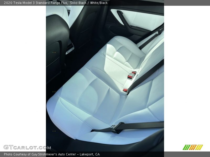 Rear Seat of 2020 Model 3 Standard Range Plus