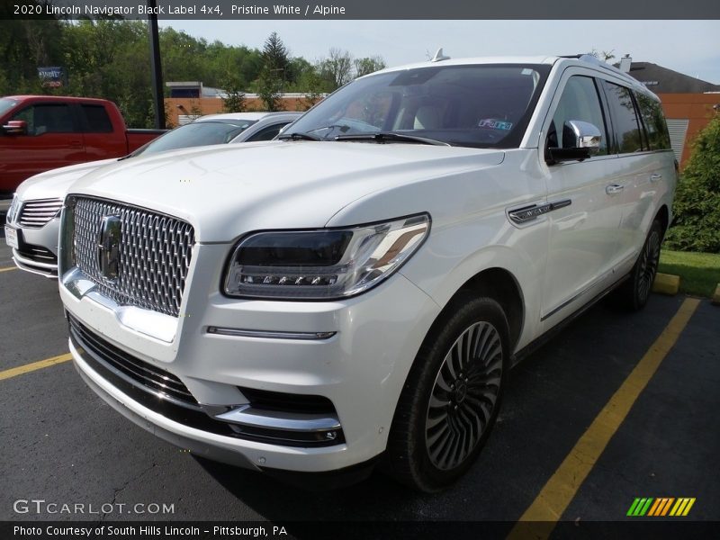 Pristine White / Alpine 2020 Lincoln Navigator Black Label 4x4