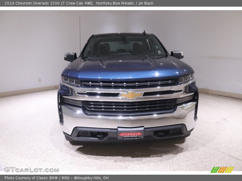 Northsky Blue Metallic / Jet Black 2019 Chevrolet Silverado 1500 LT Crew Cab 4WD