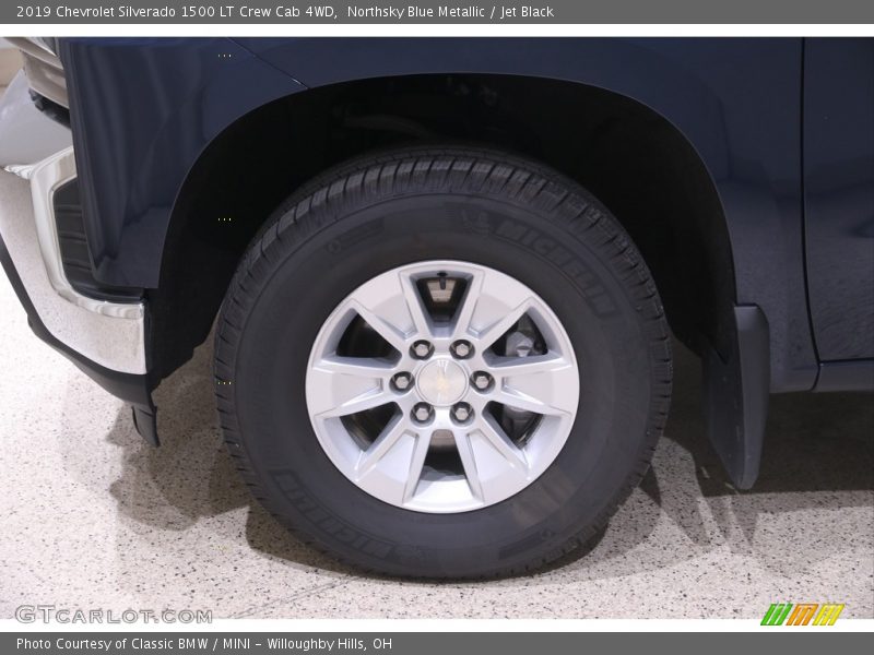 Northsky Blue Metallic / Jet Black 2019 Chevrolet Silverado 1500 LT Crew Cab 4WD