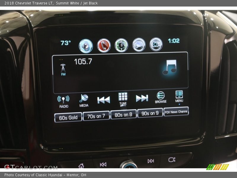 Summit White / Jet Black 2018 Chevrolet Traverse LT