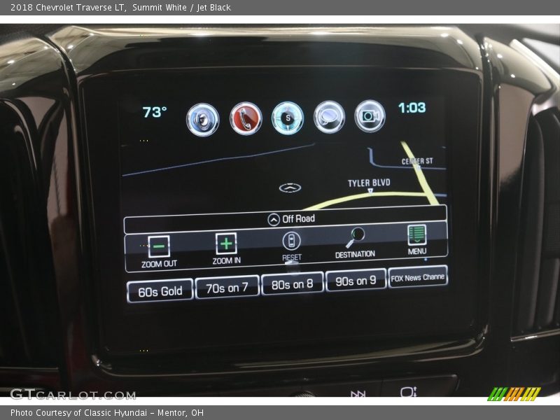 Summit White / Jet Black 2018 Chevrolet Traverse LT