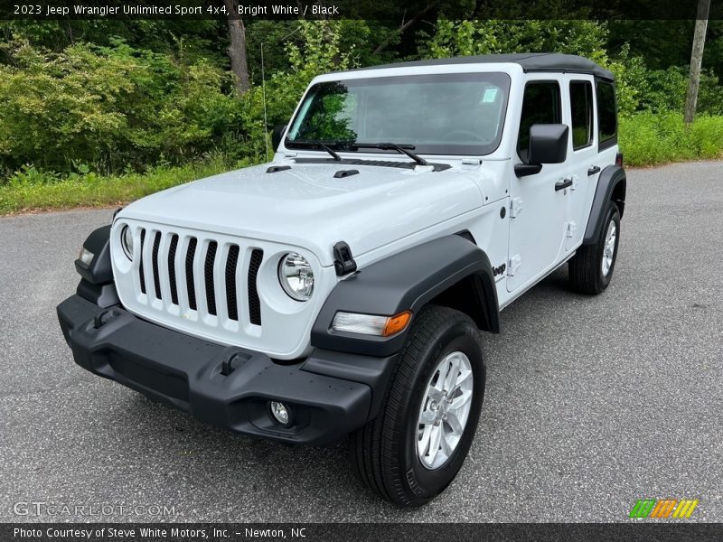 Bright White / Black 2023 Jeep Wrangler Unlimited Sport 4x4