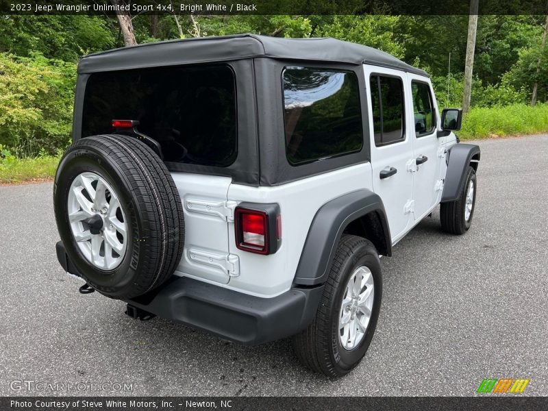 Bright White / Black 2023 Jeep Wrangler Unlimited Sport 4x4