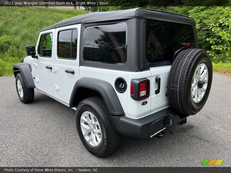 Bright White / Black 2023 Jeep Wrangler Unlimited Sport 4x4