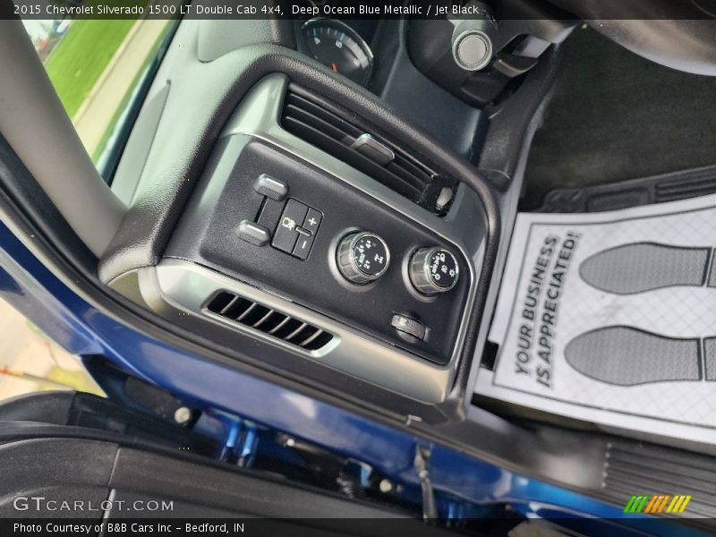 Deep Ocean Blue Metallic / Jet Black 2015 Chevrolet Silverado 1500 LT Double Cab 4x4