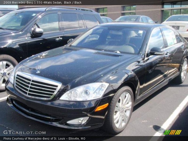 Black / Black 2009 Mercedes-Benz S 550 4Matic Sedan