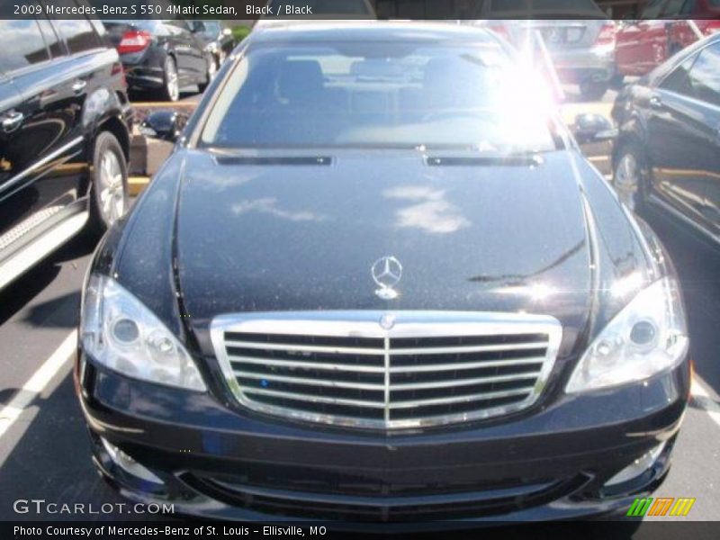 Black / Black 2009 Mercedes-Benz S 550 4Matic Sedan