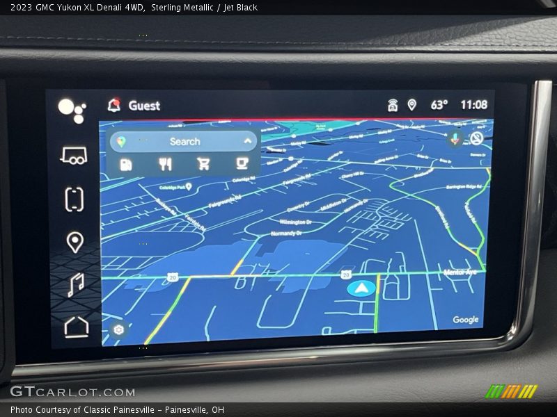 Navigation of 2023 Yukon XL Denali 4WD