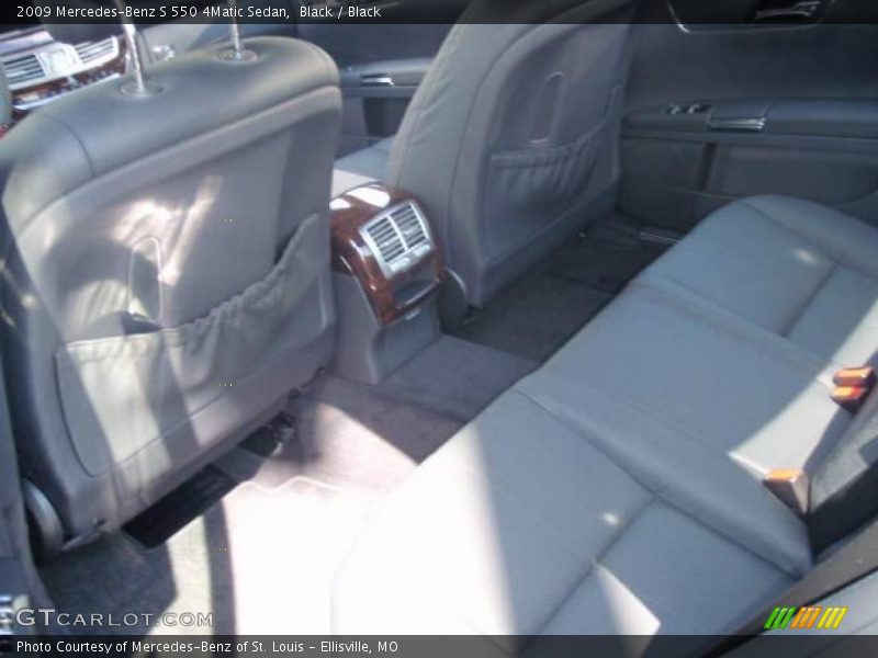 Black / Black 2009 Mercedes-Benz S 550 4Matic Sedan