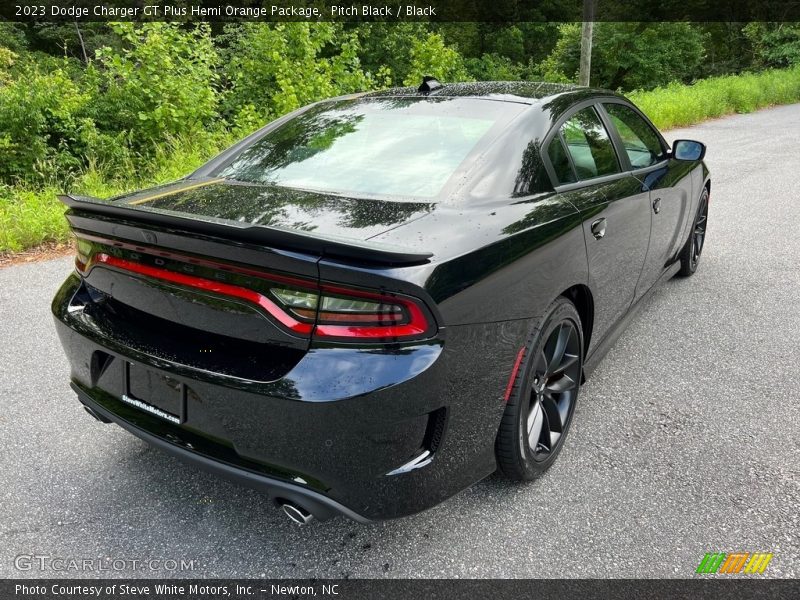 Pitch Black / Black 2023 Dodge Charger GT Plus Hemi Orange Package