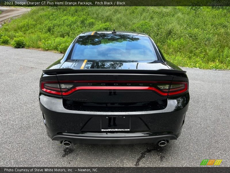 Pitch Black / Black 2023 Dodge Charger GT Plus Hemi Orange Package