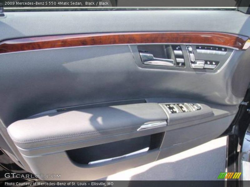 Black / Black 2009 Mercedes-Benz S 550 4Matic Sedan