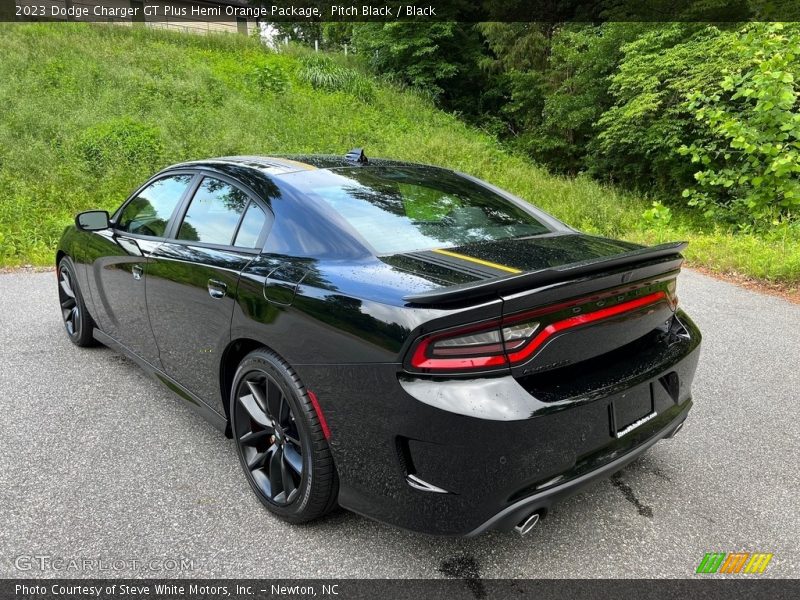 Pitch Black / Black 2023 Dodge Charger GT Plus Hemi Orange Package