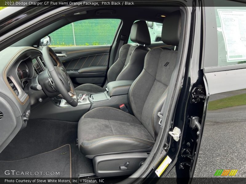 Front Seat of 2023 Charger GT Plus Hemi Orange Package