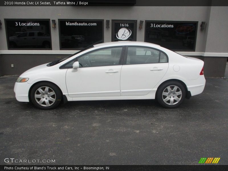 Taffeta White / Beige 2010 Honda Civic LX Sedan