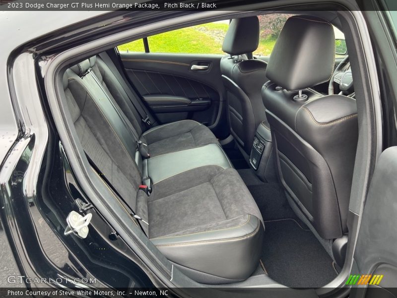 Rear Seat of 2023 Charger GT Plus Hemi Orange Package