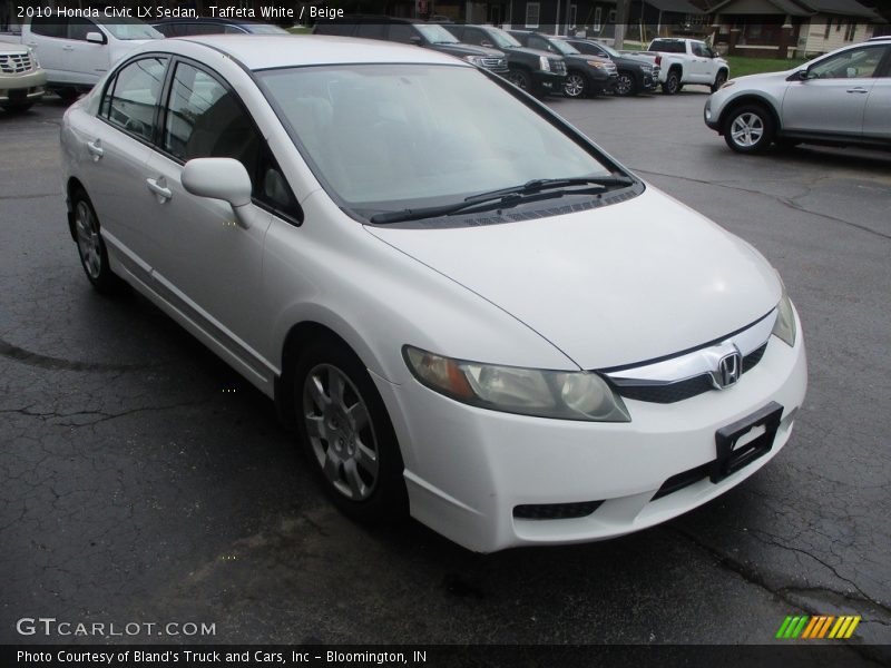 Taffeta White / Beige 2010 Honda Civic LX Sedan