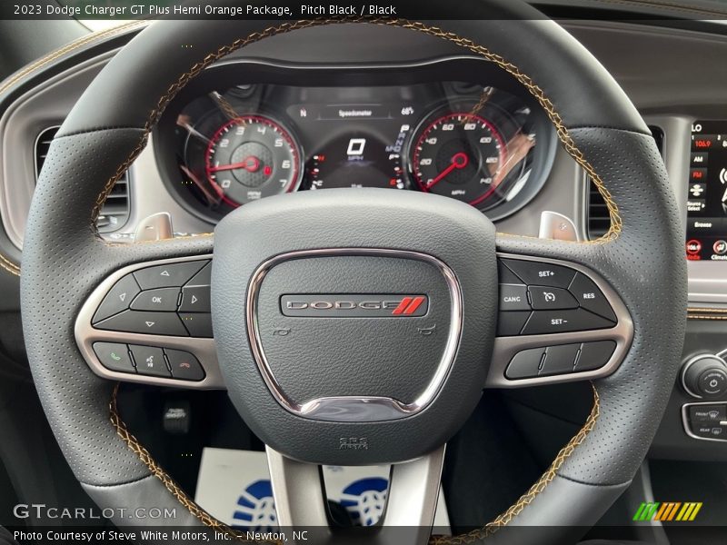  2023 Charger GT Plus Hemi Orange Package Steering Wheel