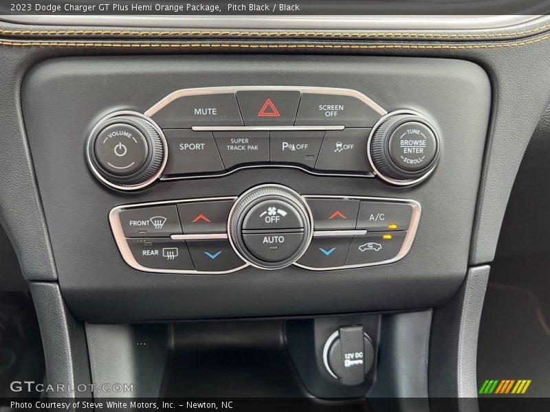 Controls of 2023 Charger GT Plus Hemi Orange Package