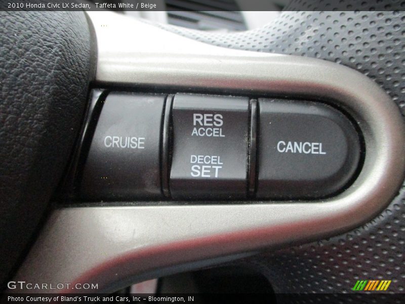 Taffeta White / Beige 2010 Honda Civic LX Sedan